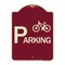 Signmission Bicycle Parking With Graphic Heavy-Gauge Aluminum Architectural Sign, 24" x 18", BU-1824-24325 A-DES-BU-1824-24325 - alternate 1